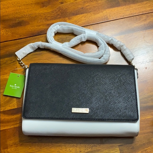 kate spade Handbags - NEW Kate spade crossbody NWT black/white